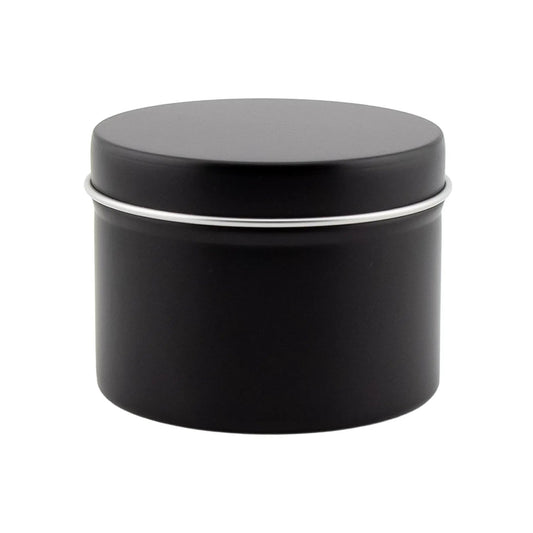 125ml - Tokio Lata de Aluminio Recto para velas - Negro Mate - Candle Craft
