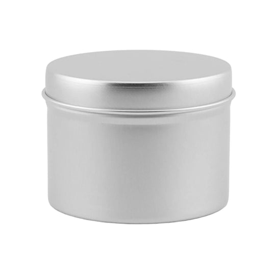 125ml - Tokio Lata de Aluminio Recto para velas - Plata - Candle Craft