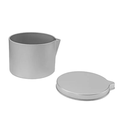 130ml - Tokio Lata de Aluminio Metal Recto para Velas de Masaje - Plata - Candle Craft