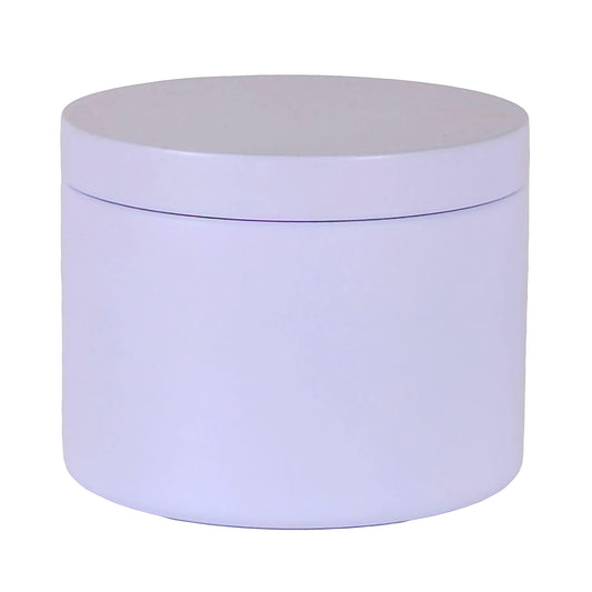 130ml - Tokio Lata de Aluminio Recto para velas - Blanco - Candle Craft