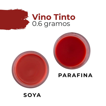 Colorante Sólido para Velas - Tinte en Escamas de Alta Concentración – Color: Rojo Vino Tinto