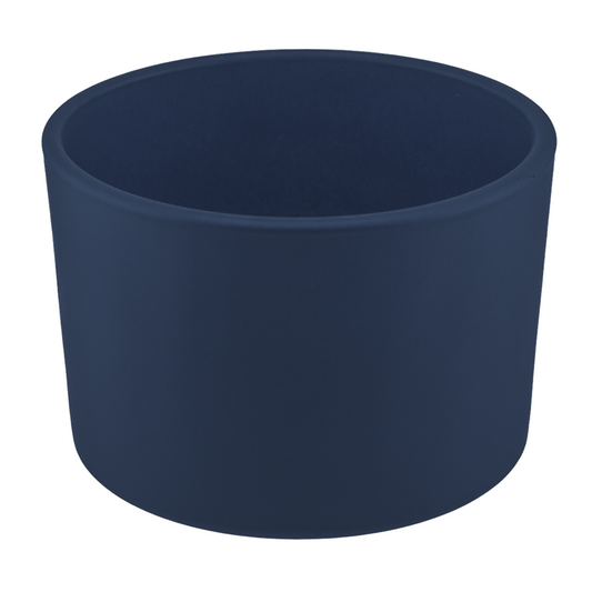 140ml - Mónaco Vaso de vidrio para velas -  Gris Carbón Azulado Mate
