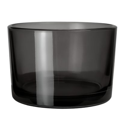 140ml - Mónaco Vaso de vidrio para velas -  Gris Transparente