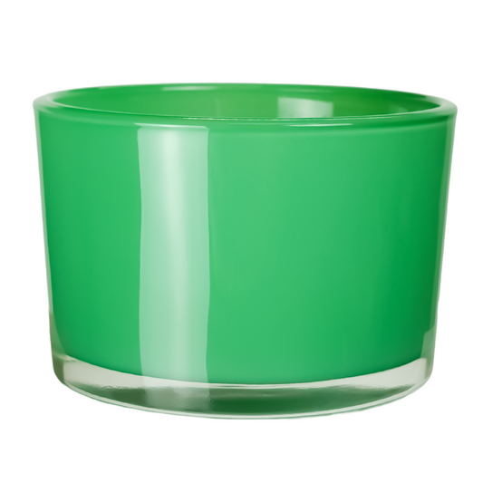 140ml - Mónaco Vaso de vidrio para velas - Verde Brillante