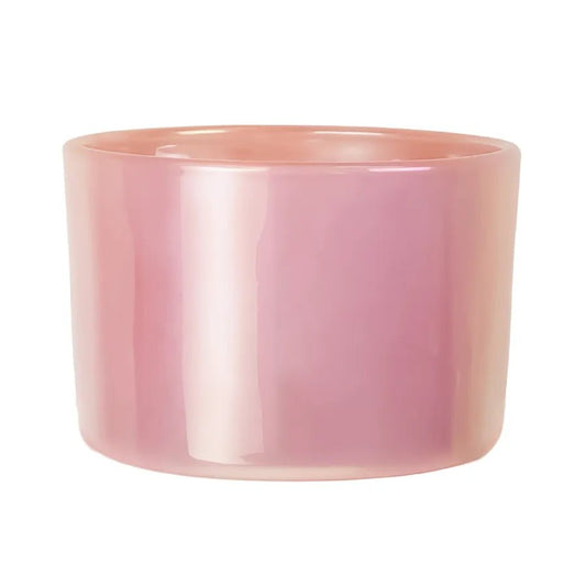 140ml - Mónaco Vaso de Vidrio para Rosa Tornasol Arcoíris Brillante - Candle Craft