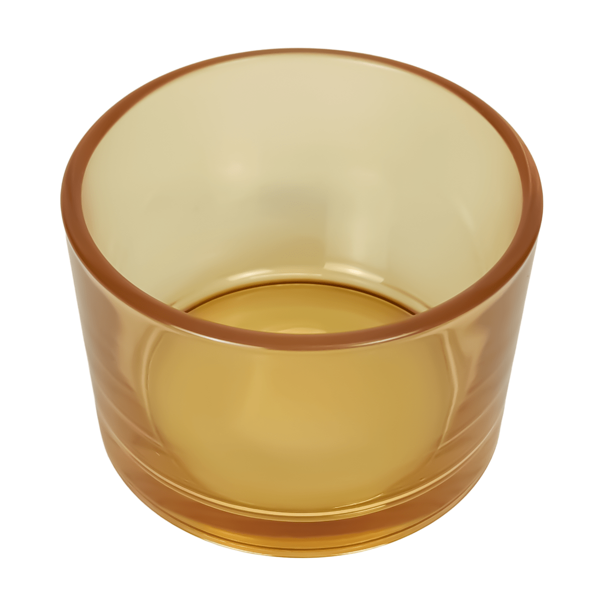 140ml - Mónaco Vaso de vidrio para velas - Champagne / Caramelo Transparente - Candle Craft