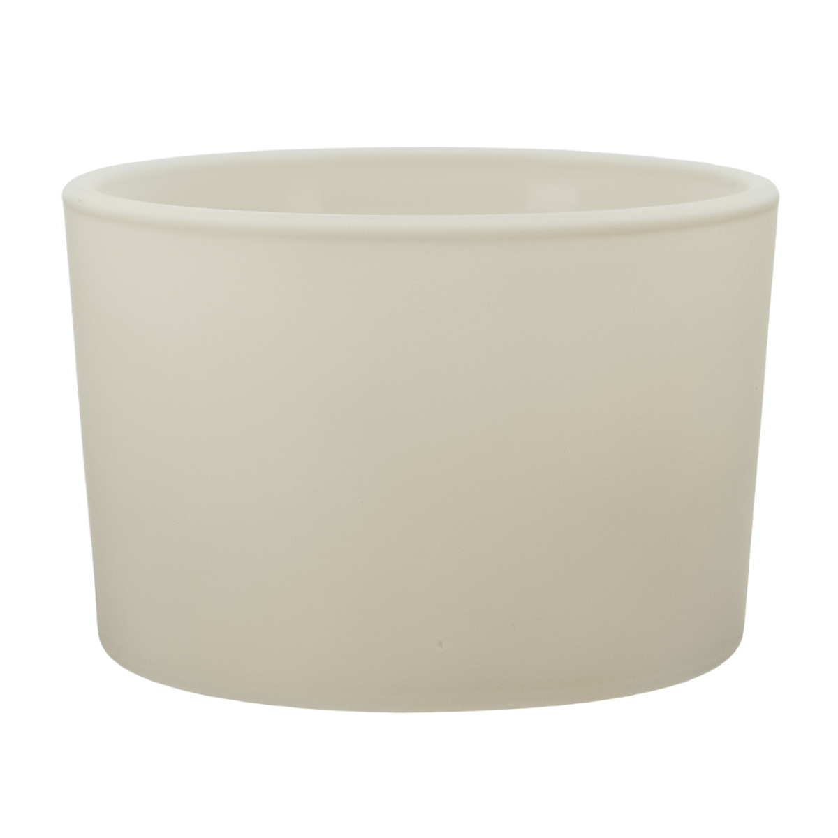 140ml - Mónaco Vaso de vidrio para velas - Crema / Beige Mate - Candle Craft