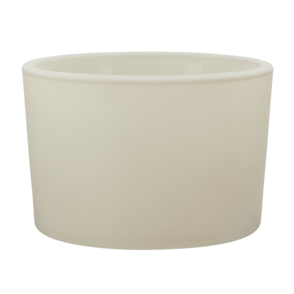 140ml - Mónaco Vaso de vidrio para velas - Crema / Beige Mate - Candle Craft