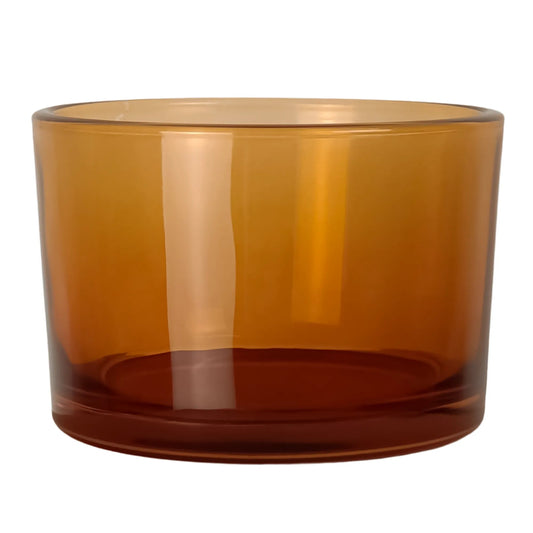 140ml - Mónaco Vaso de vidrio para velas - Frasco Ámbar Transparente - Candle Craft