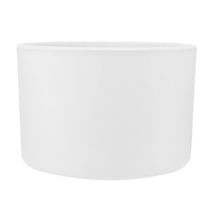 140ml - Mónaco Vaso de vidrio para velas - Frasco Blanco Mate - Candle Craft