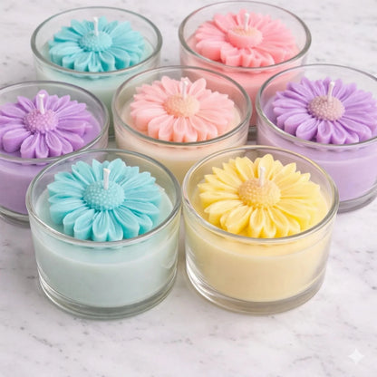 140ml - Mónaco Vaso de vidrio para velas - Frasco Cristal Transparente - Candle Craft