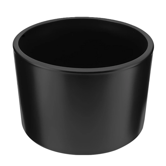 140ml - Mónaco Vaso de vidrio para velas - Frasco Negro Mate - Candle Craft