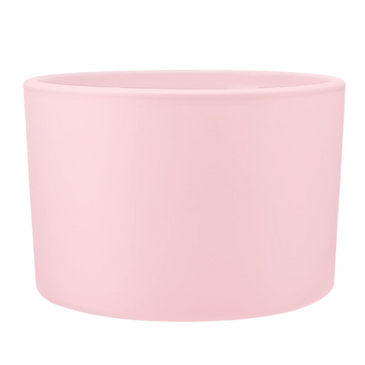 140ml - Mónaco Vaso de vidrio para velas - Frasco Rosa Pastel Mate - Candle Craft