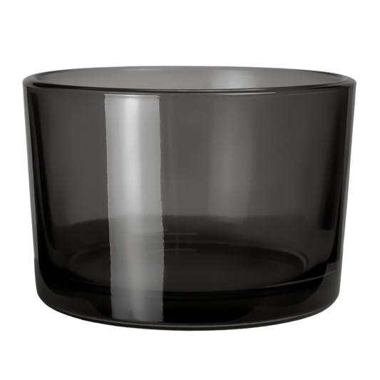 140ml - Mónaco Vaso de vidrio para velas - Gris Transparente - Candle Craft
