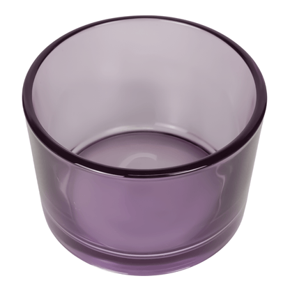 140ml - Mónaco Vaso de vidrio para velas - Morado Transparente - Candle Craft
