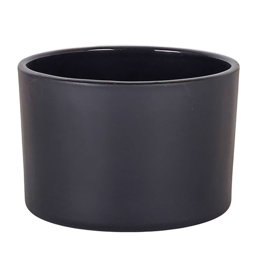 140ml - Mónaco Vaso de vidrio para velas - Negro Mate - Candle Craft