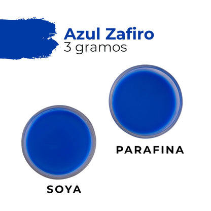 Colorante Sólido para Velas - Tinte en Escamas de Alta Concentración – Color: Azul Zafiro