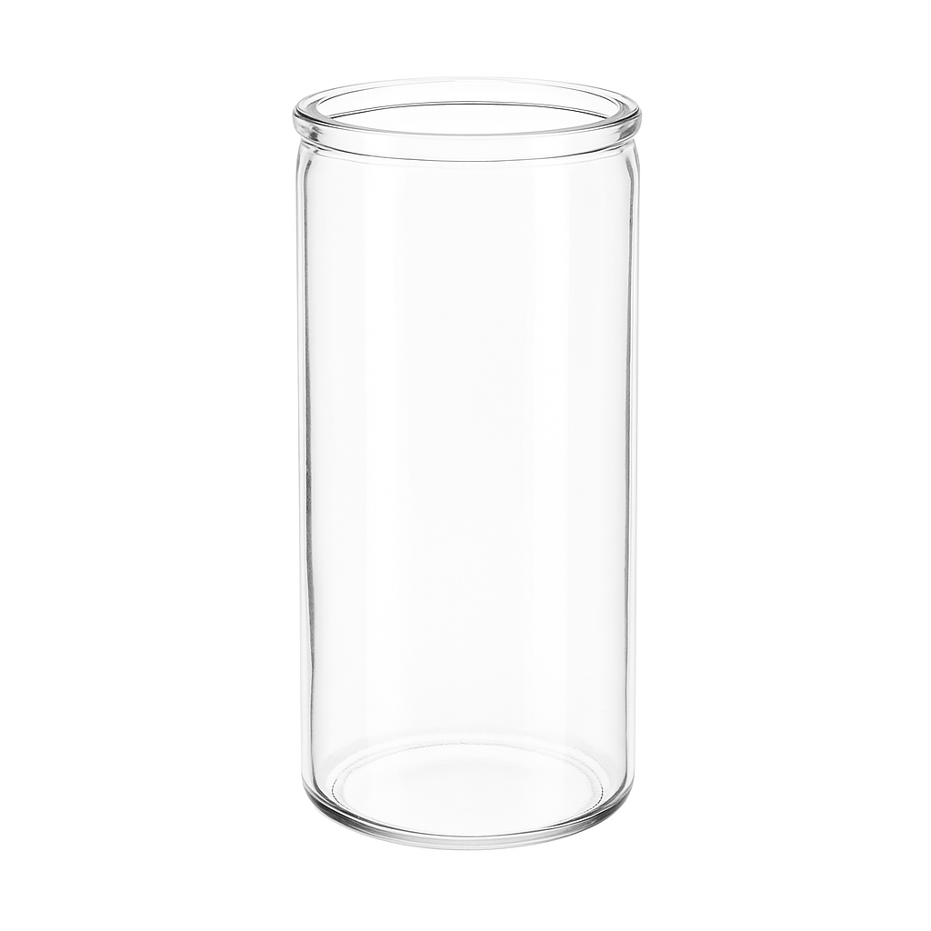 1500ml - Vaso para Veladora Jumbo - Vaso de vidrio para Velas - Transparente - Jumbo 1.5 Litros - Candle Craft