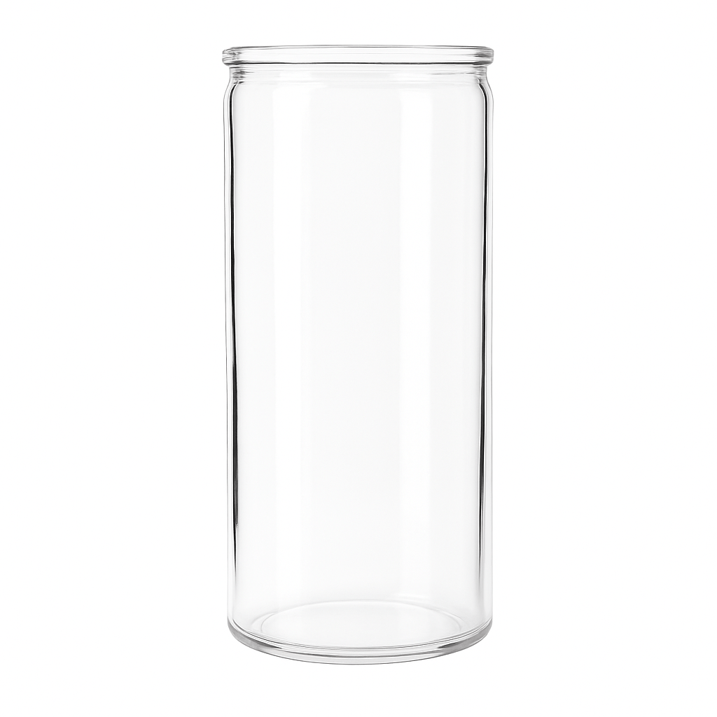 1500ml - Vaso para Veladora Jumbo - Vaso de vidrio para Velas - Transparente - Jumbo 1.5 Litros - Candle Craft