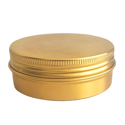 15ml - La Paz Pomadera de Aluminio - Lata de Aluminio - Dorado - Candle Craft