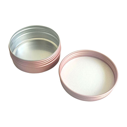 15ml - La Paz Pomadera de Aluminio - Lata de Aluminio - Oro Rosado - Candle Craft