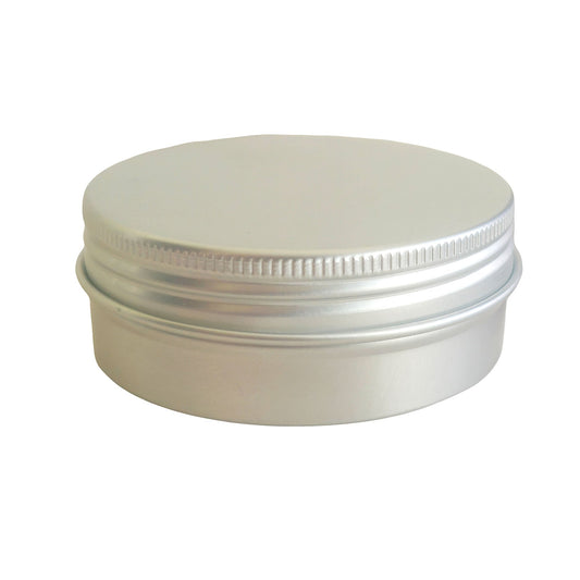 15ml - La Paz Pomadera de Aluminio - Lata de Aluminio - Plata - Candle Craft