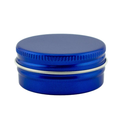 15ml - La Paz Pomadera Lata de Aluminio - Lata de Aluminio - Azul Marino - Candle Craft