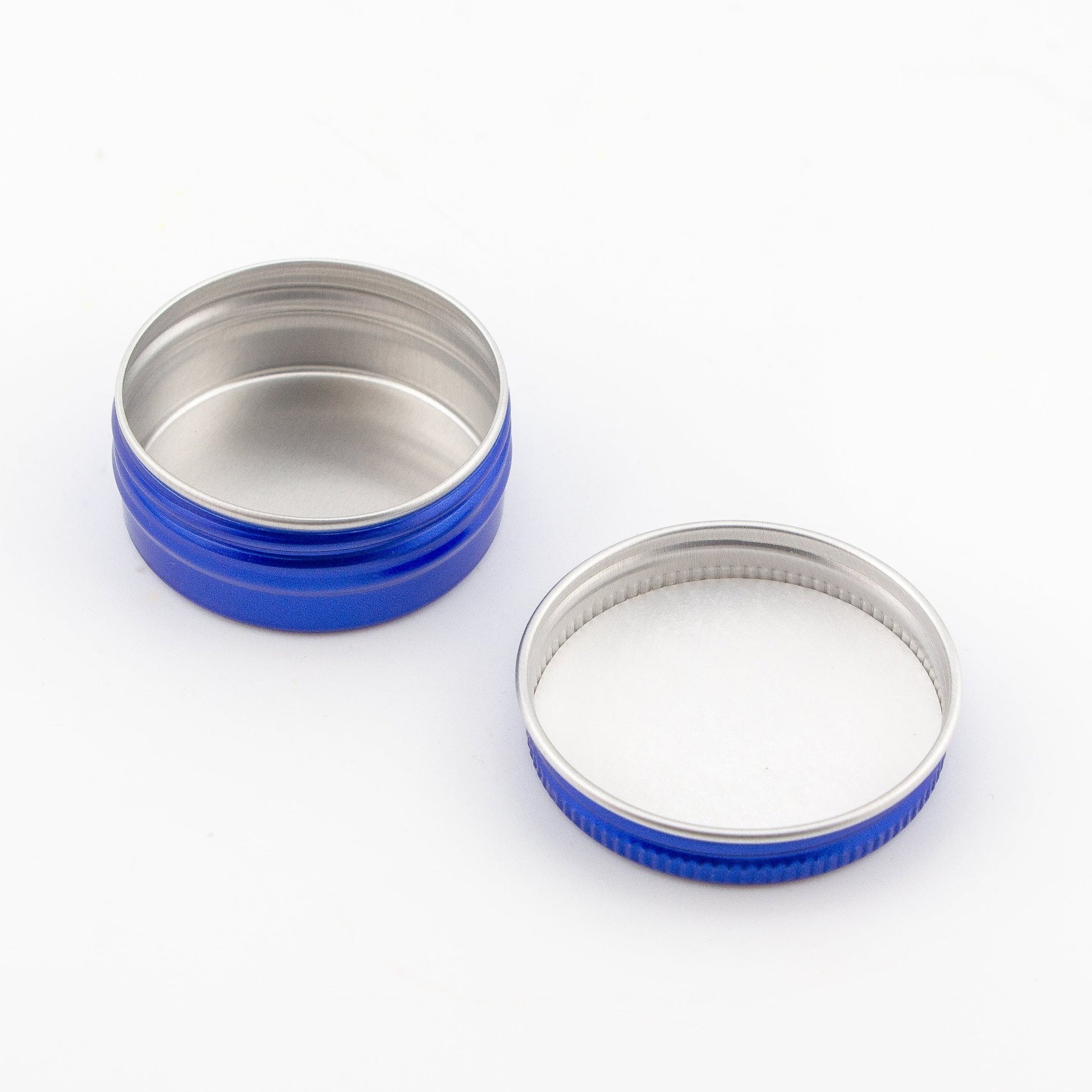 15ml - La Paz Pomadera Lata de Aluminio - Lata de Aluminio - Azul Marino - Candle Craft