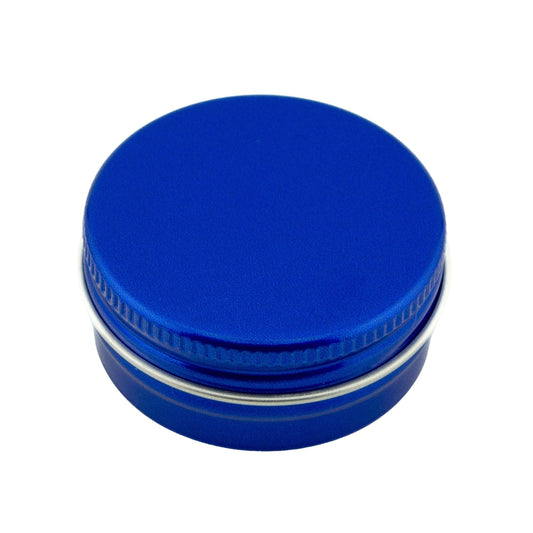 15ml - La Paz Pomadera Lata de Aluminio - Lata de Aluminio - Azul Marino - Candle Craft