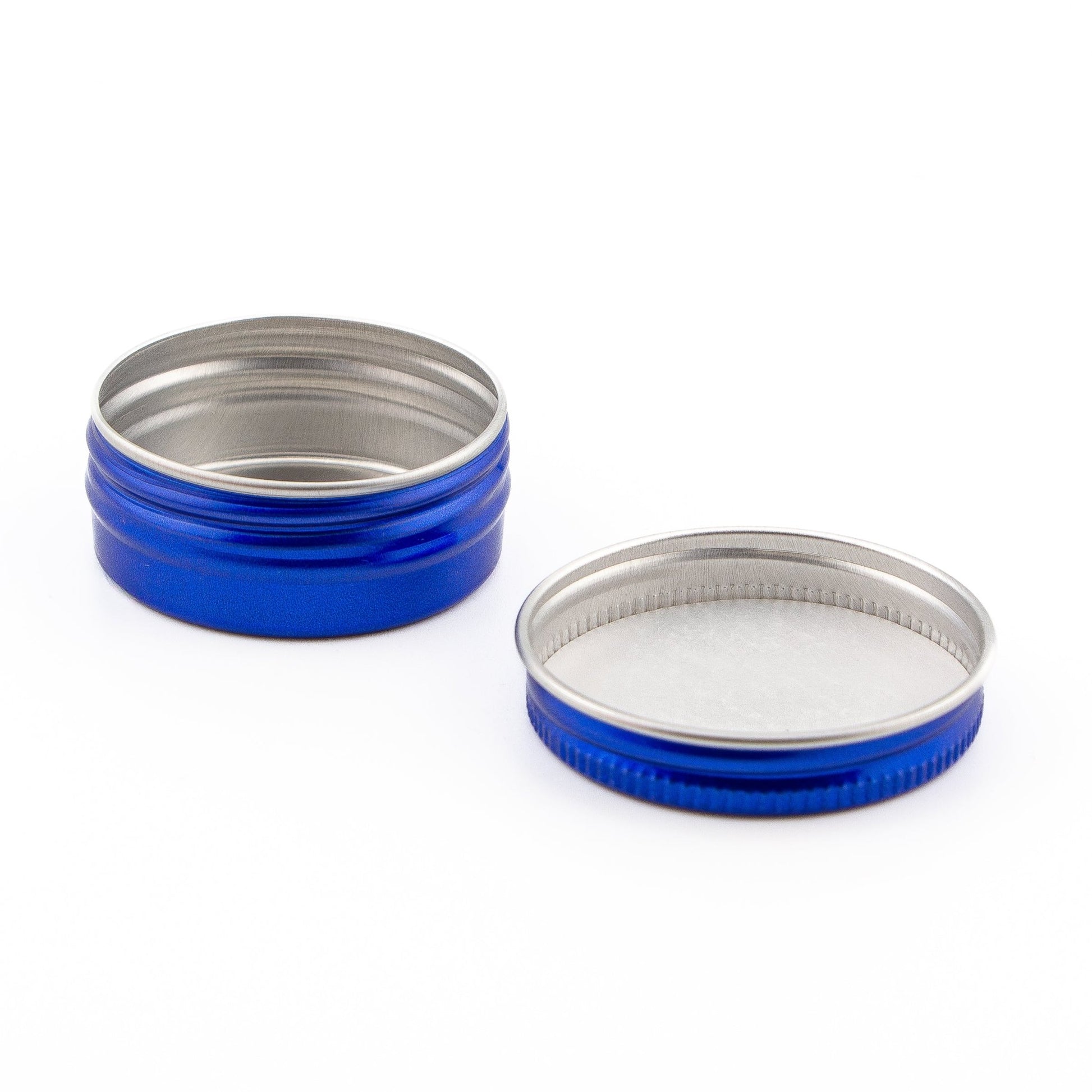 15ml - La Paz Pomadera Lata de Aluminio - Lata de Aluminio - Azul Marino - Candle Craft