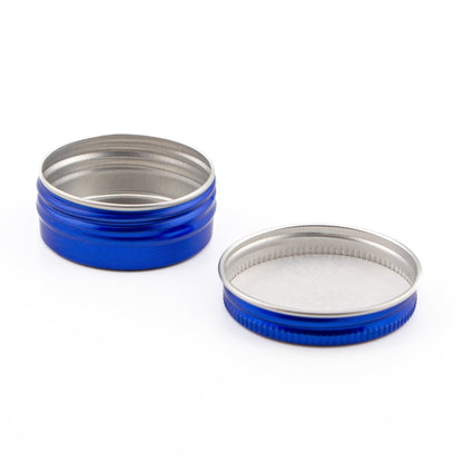 15ml - La Paz Pomadera Lata de Aluminio - Lata de Aluminio - Azul Marino - Candle Craft