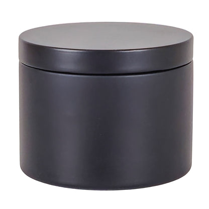 130ml - Tokio Lata de Aluminio Recto para velas - Negro Mate