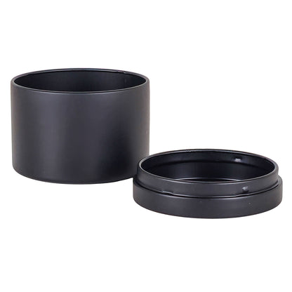 130ml - Tokio Lata de Aluminio Recto para velas - Negro Mate