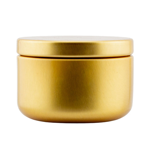65ml - Tokio Lata de Aluminio Redondo para Velas - Dorado