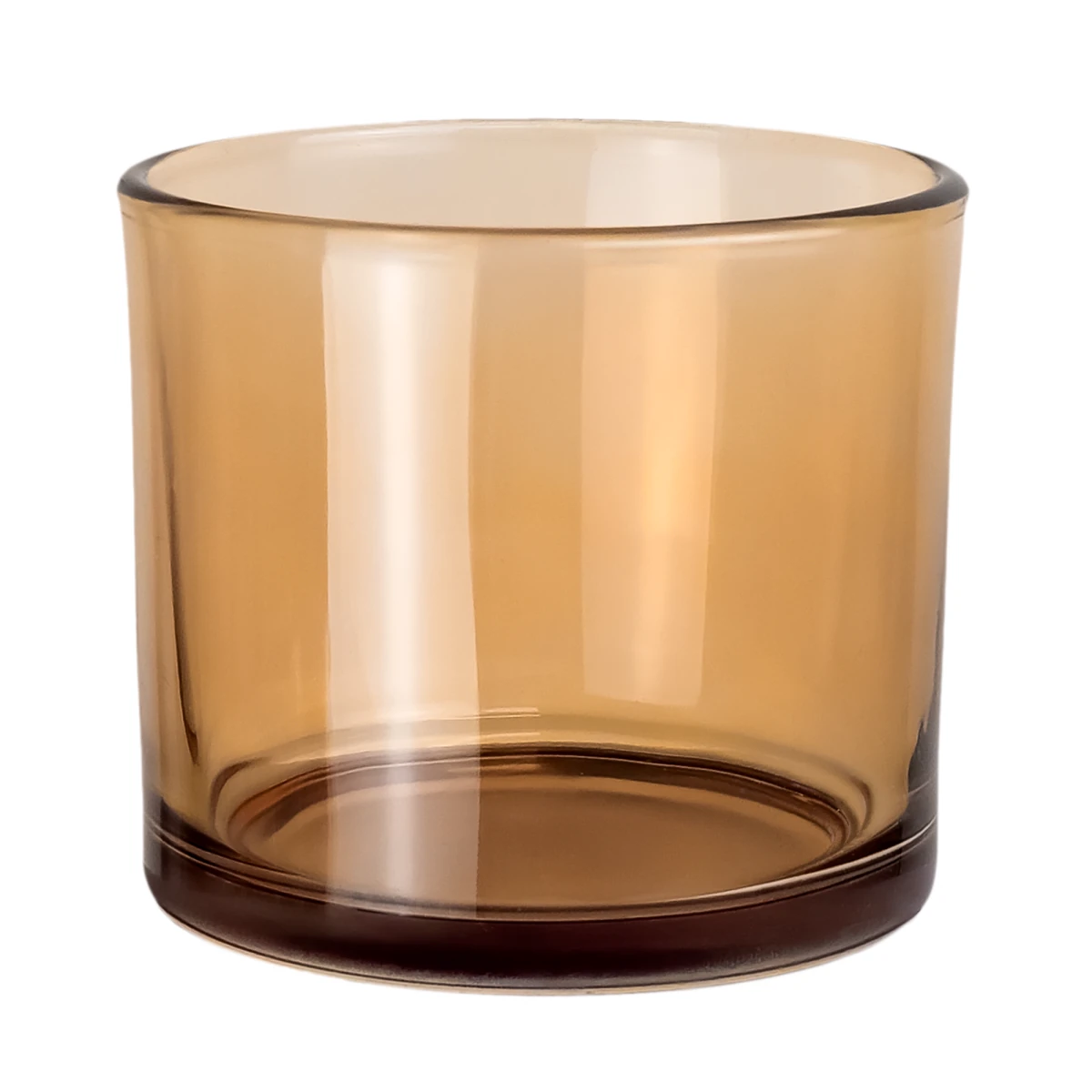 170ml - Mónaco Vaso de vidrio para velas - Frasco Ámbar Transparente - Candle Craft