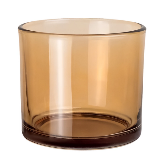 170ml - Mónaco Vaso de vidrio para velas - Frasco Ámbar Transparente - Candle Craft