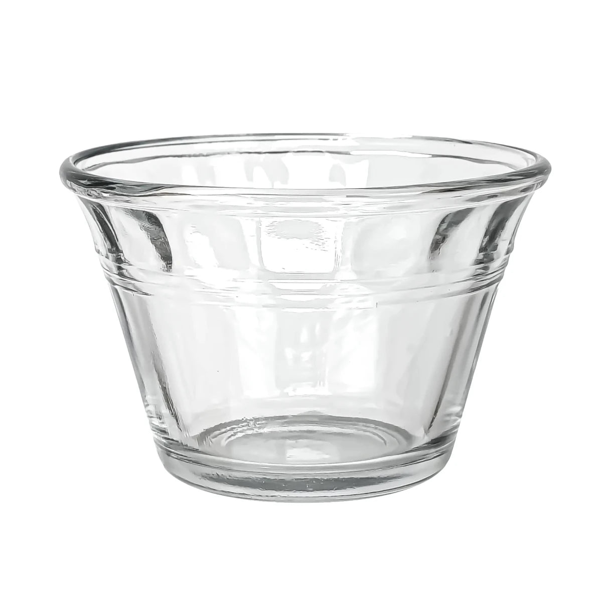 170ml - Mónaco Vaso de vidrio para velas - Frasco Ancho Tipo Bowl Bol Flanera - Cristal Transparente - Candle Craft