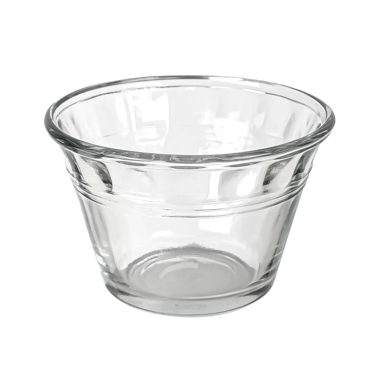 170ml - Mónaco Vaso de vidrio para velas - Frasco Ancho Tipo Bowl Bol Flanera - Cristal Transparente - Candle Craft