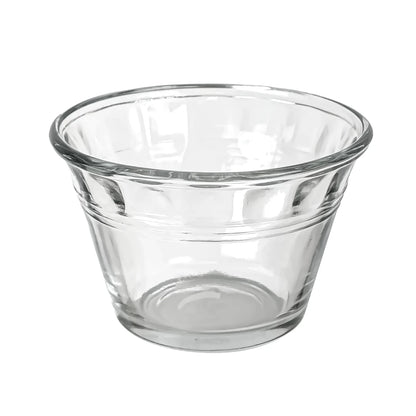 170ml - Mónaco Vaso de vidrio para velas - Frasco Ancho Tipo Bowl Bol Flanera - Cristal Transparente - Candle Craft