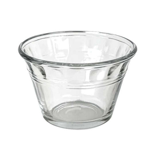 170ml - Mónaco Vaso de vidrio para velas - Frasco Ancho Tipo Bowl Bol Flanera - Cristal Transparente - Candle Craft