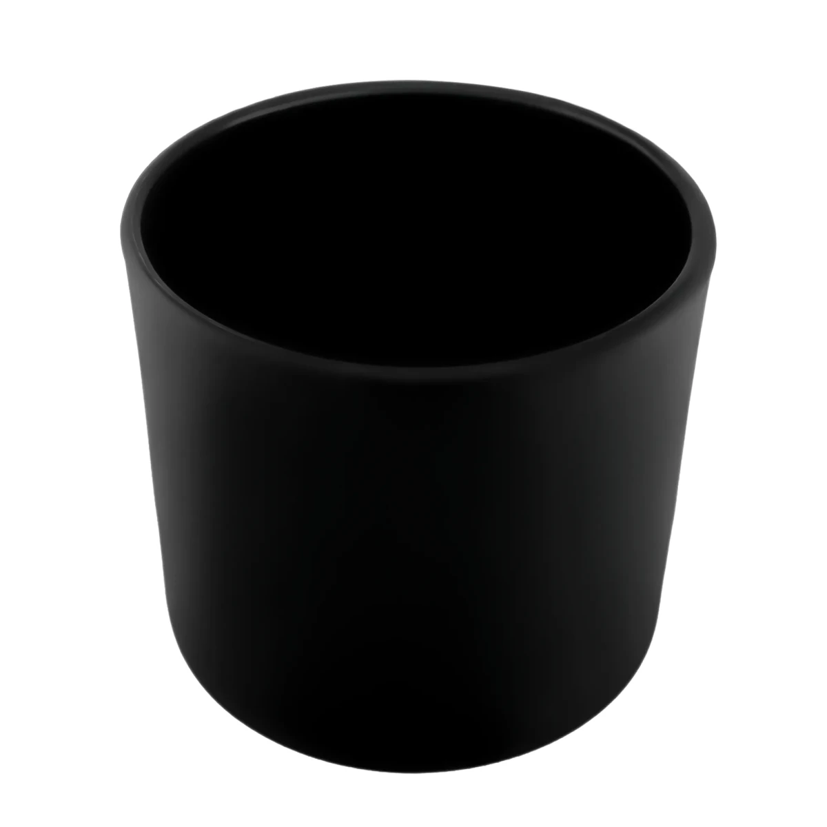 170ml - Mónaco Vaso de vidrio para velas - Frasco Negro Mate - Candle Craft