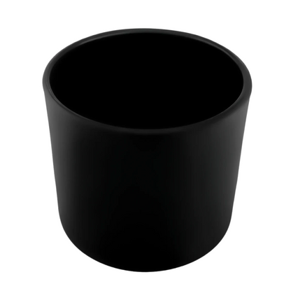 170ml - Mónaco Vaso de vidrio para velas - Frasco Negro Mate - Candle Craft