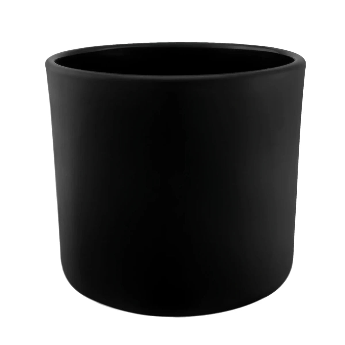 170ml - Mónaco Vaso de vidrio para velas - Frasco Negro Mate - Candle Craft