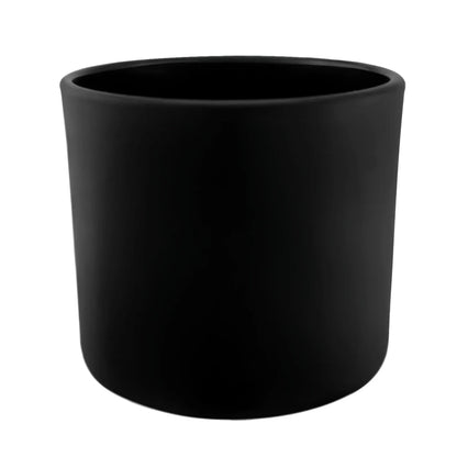 170ml - Mónaco Vaso de vidrio para velas - Frasco Negro Mate - Candle Craft