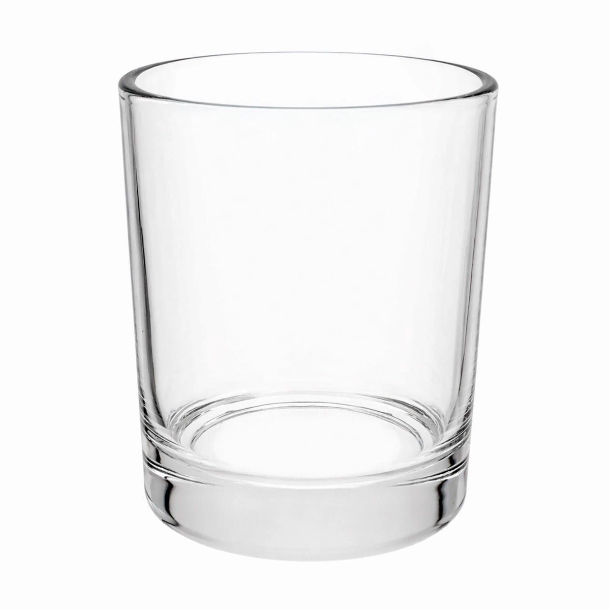 190ml - Mónaco Vaso de Vidrio con Base Gruesa - Vaso Old Fashioned para Velas - Cristal Transparente - Candle Craft