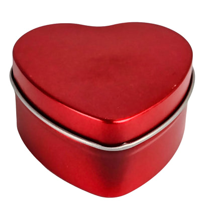 60ml - Tokio Lata de Aluminio Corazón Amor para velas - Rojo Tinto