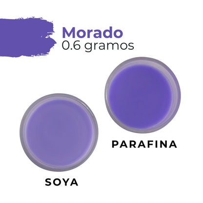 Colorante Sólido para Velas - Tinte en Escamas de Alta Concentración – Color: Azul Índigo (Tono Morado)