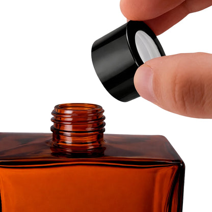 200ml Ravena - Frasco para Difusor de Vidrio - Botella Difusor de Varillas - Ámbar Transparente - Candle Craft