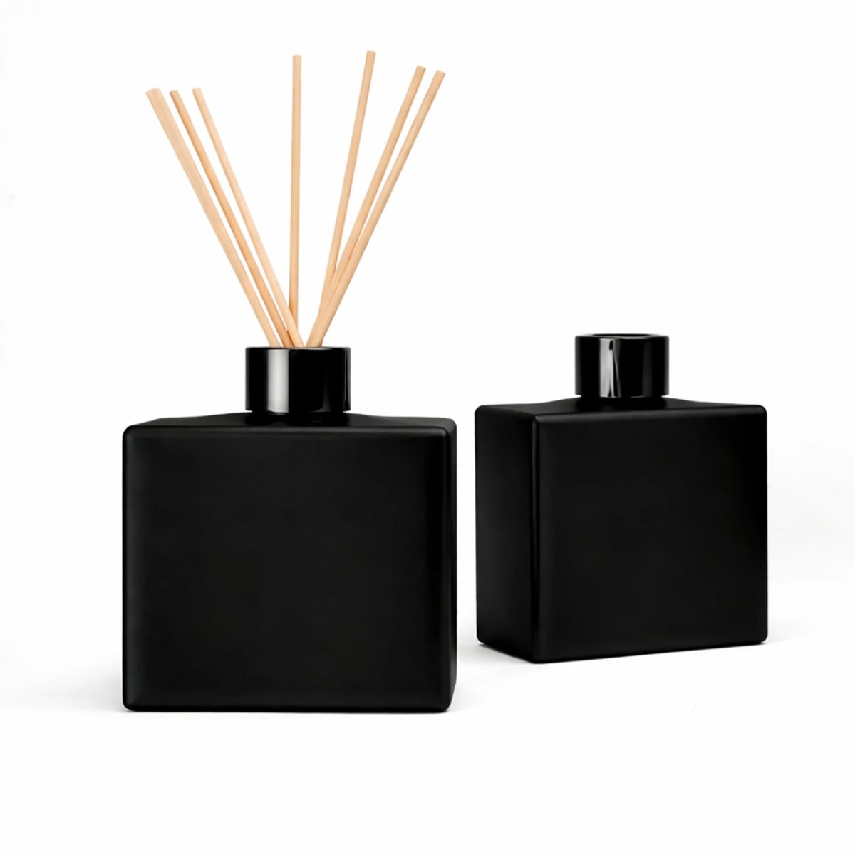 200ml Ravena - Frasco para Difusor de Vidrio - Botella Difusor de Varillas - Negro Mate - Candle Craft