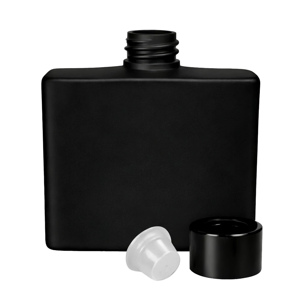 200ml Ravena - Frasco para Difusor de Vidrio - Botella Difusor de Varillas - Negro Mate - Candle Craft